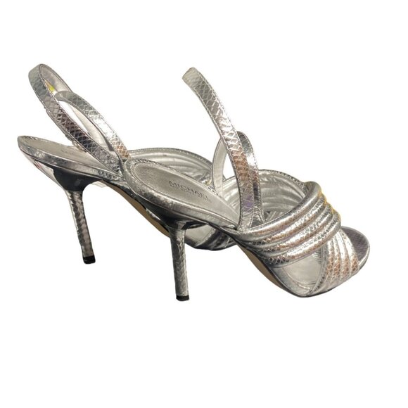 Michael Kors Women's Silver Shoes/Heels/4" Heel Size9 SKU 1789 - Picture 3 of 5